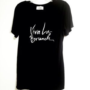 Saint Monday Viva La Brunch Black Graphic Tee